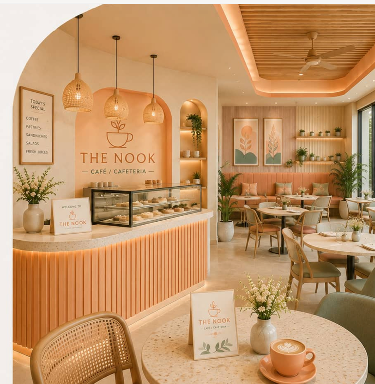 The Nook Café & Cafeteria interior